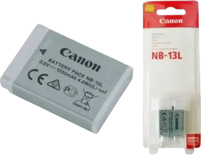 Аккумулятор Canon NB-13L Li-ion перезаряжаемый 3.6В 1250мАч для PowerShot G1 X Mark III, G5 X, G7 X, G9 X, SX620 HS, SX720 HS, SX740 HS
