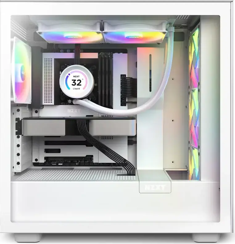 Система жидкостного охлаждения СЖО NZXT Kraken Elite 280 RGB AIO, TFT-LCD дисплей 2.36", алюминиевый радиатор 280мм, 2 вентилятора F140 RGB Core, Intel LGA 1700/1200/115X, AMD AM5/AM4