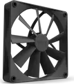 Ventilator de carcasa NZXT F140Q 140mm PWM RF-Q14SF-B1, Rulment Fluid Dynamic, 500-1200 RPM, Colturi de Cauciuc Anti-Vibratie, Negru
