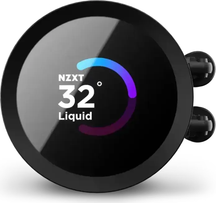 Система жидкостного охлаждения СЖО NZXT Kraken 240 RGB RL-KR240, алюминиевый радиатор 240мм, ЖК-дисплей 1.54", 2 вентилятора F120 RGB Core, Intel LGA 1700/1200/115X и AMD AM5/AM4