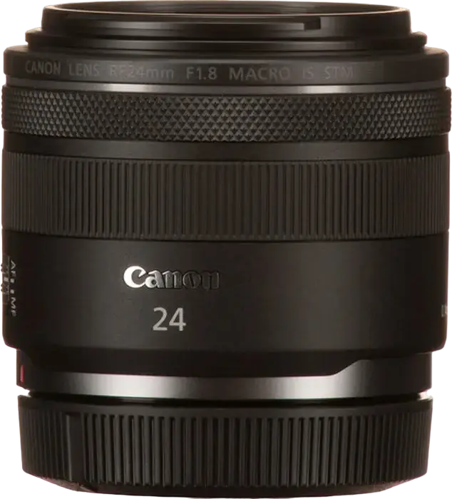 Obiectiv Canon RF 24mm f/1.8 Macro IS STM Prime pentru Full Frame, Autofocus, Stabilizare Imagine, Magnificare Maxima 0.5x, Diametru Filtru 52mm