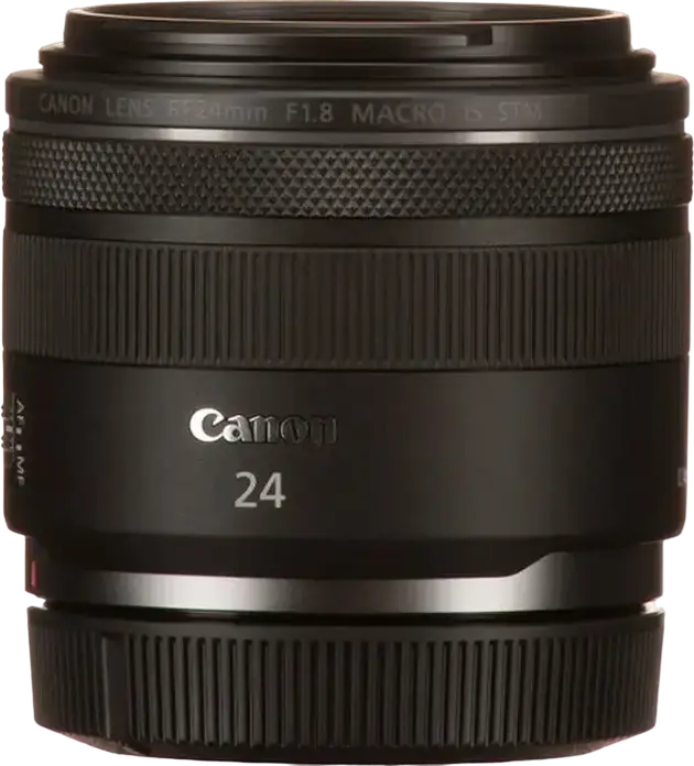 Obiectiv Canon RF 24mm f/1.8 Macro IS STM Prime pentru Full Frame, Autofocus, Stabilizare Imagine, Magnificare Maxima 0.5x, Diametru Filtru 52mm