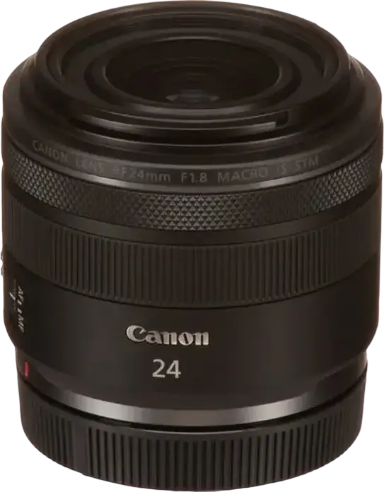 Obiectiv Canon RF 24mm f/1.8 Macro IS STM Prime pentru Full Frame, Autofocus, Stabilizare Imagine, Magnificare Maxima 0.5x, Diametru Filtru 52mm