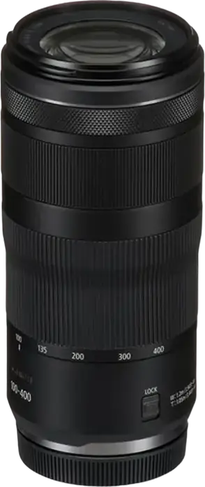 Canon RF 100-400mm f/5.6-8 IS USM Zoom Lens for Full Frame, Nano USM Autofocus, Image Stabilization, 67mm Filter Diameter