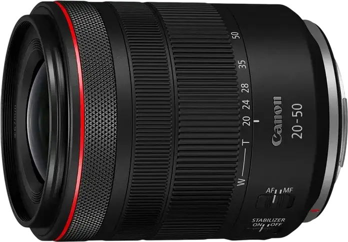 Set de 3 piese Cameră Mirrorless Canon EOS R6 V cu Obiectiv RF 20-50mm f/4 L IS USM PZ, Full Frame CMOS 32.5MP, DIGIC X, 40fps, IBIS