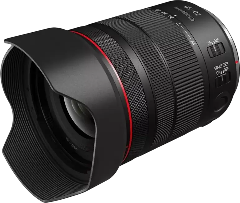 Set de 3 piese Cameră Mirrorless Canon EOS R6 V cu Obiectiv RF 20-50mm f/4 L IS USM PZ, Full Frame CMOS 32.5MP, DIGIC X, 40fps, IBIS