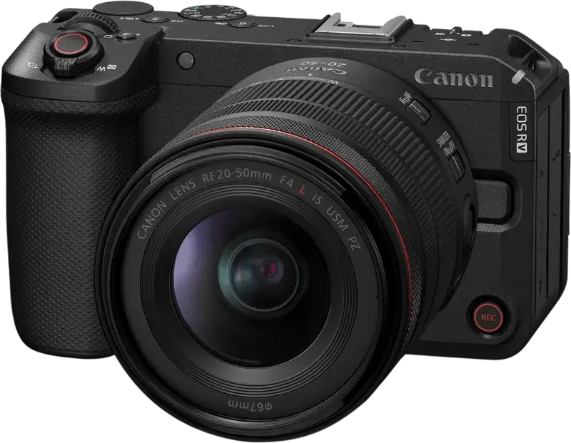 Set de 3 piese Cameră Mirrorless Canon EOS R6 V cu Obiectiv RF 20-50mm f/4 L IS USM PZ, Full Frame CMOS 32.5MP, DIGIC X, 40fps, IBIS