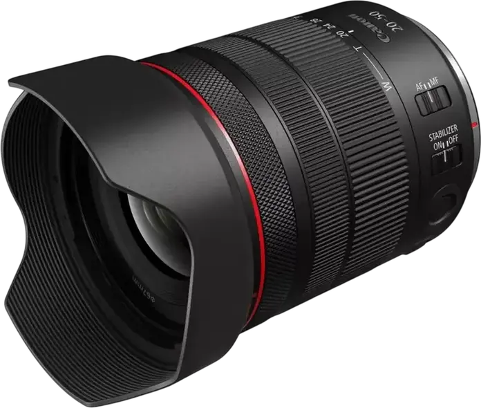 Set de 3 piese Cameră Mirrorless Canon EOS R6 V cu Obiectiv RF 20-50mm f/4 L IS USM PZ, Full Frame CMOS 32.5MP, DIGIC X, 40fps, IBIS