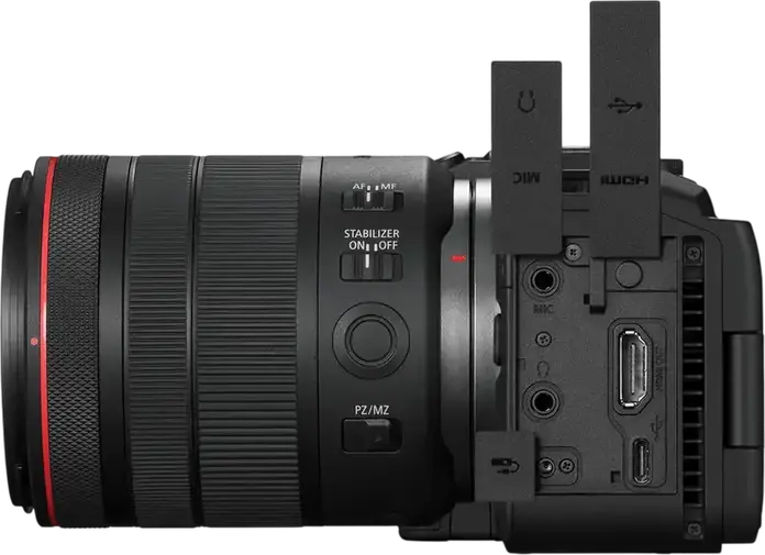 Set de 3 piese Cameră Mirrorless Canon EOS R6 V cu Obiectiv RF 20-50mm f/4 L IS USM PZ, Full Frame CMOS 32.5MP, DIGIC X, 40fps, IBIS
