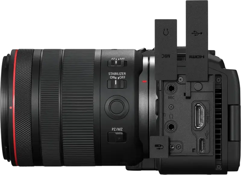 Set de 3 piese Cameră Mirrorless Canon EOS R6 V cu Obiectiv RF 20-50mm f/4 L IS USM PZ, Full Frame CMOS 32.5MP, DIGIC X, 40fps, IBIS