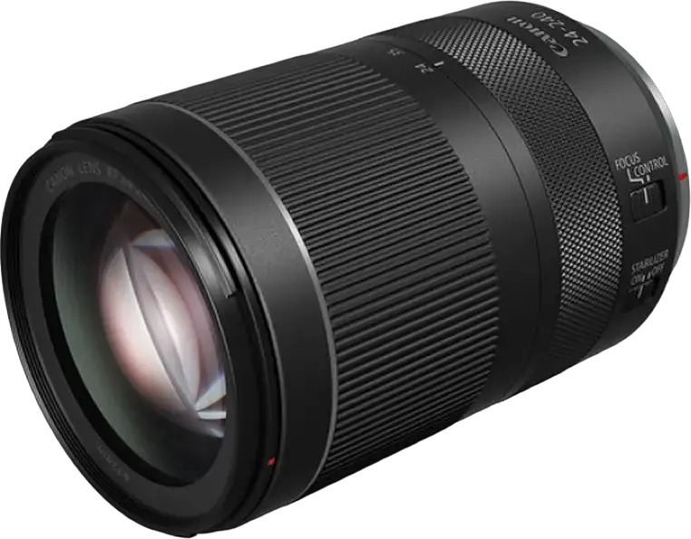 Объектив Canon RF 24-240mm f/4.0-6.3 IS USM Full Frame с оптическим стабилизатором изображения и ультразвуковым мотором USM, диаметр фильтра 72мм