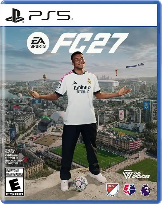 EA Sports FC 27 for PlayStation 5 PS5 - Physical Disc Edition, Football Simulation with The Grounds Feature and Kylian Mbappé, ESRB E
