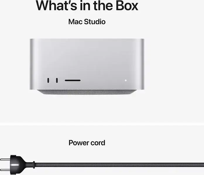 Apple Mac Studio MHL64UA/A cu M5 Max CPU 18-core, GPU 32-core, 36GB RAM, 512GB SSD, Aluminiu, Silver, macOS Golden Gate, cu Tastatura si Mouse