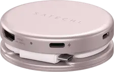 Satechi OntheGo™ 5-in-1 Multiport Blush, USB-C Host, USB-C PD60W, USB-C 3.2Gen1, USB-A 3.2Gen1, SD/