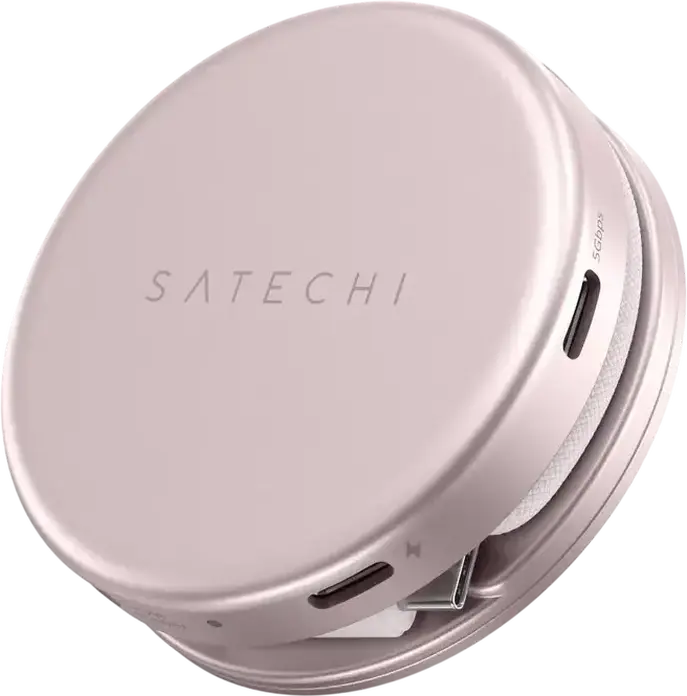 Многопортовый адаптер Satechi OntheGo 5-в-1 для MacBook Neo, алюминиевый USB-C хаб с HDMI 4K/60Гц, PD 60Вт, USB 3.2 Gen 1, SD UHS-I и магнитным креплением