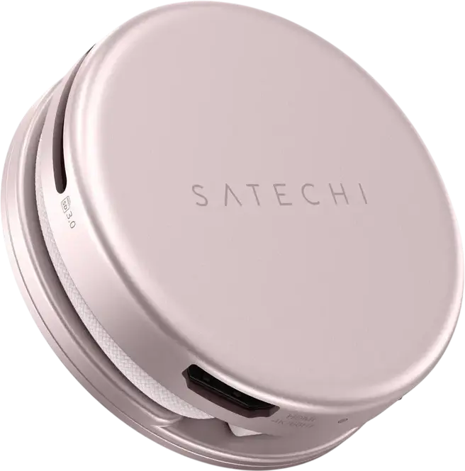 Многопортовый адаптер Satechi OntheGo 5-в-1 для MacBook Neo, алюминиевый USB-C хаб с HDMI 4K/60Гц, PD 60Вт, USB 3.2 Gen 1, SD UHS-I и магнитным креплением