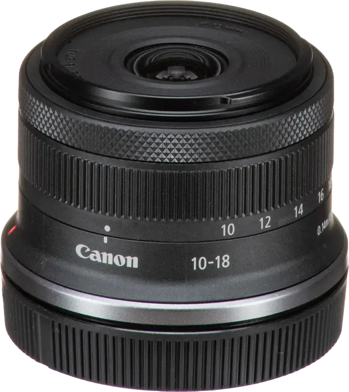 Obiectiv Zoom Ultra-Unghi Canon RF-S 10-18mm f/4.5-6.3 IS STM pentru Montura RF APS-C, Stabilizare Optica, Autofocus STM, Diametru Filtru 49mm