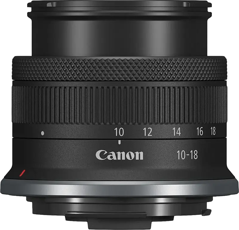 Obiectiv Zoom Ultra-Unghi Canon RF-S 10-18mm f/4.5-6.3 IS STM pentru Montura RF APS-C, Stabilizare Optica, Autofocus STM, Diametru Filtru 49mm