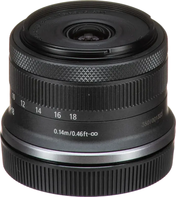 Obiectiv Zoom Ultra-Unghi Canon RF-S 10-18mm f/4.5-6.3 IS STM pentru Montura RF APS-C, Stabilizare Optica, Autofocus STM, Diametru Filtru 49mm