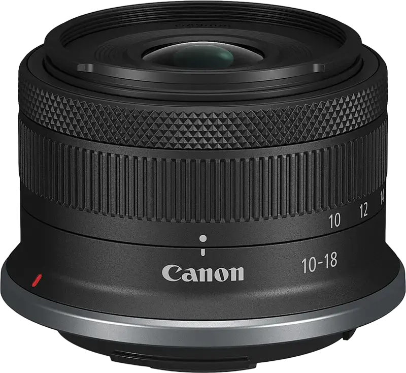 Obiectiv Zoom Ultra-Unghi Canon RF-S 10-18mm f/4.5-6.3 IS STM pentru Montura RF APS-C, Stabilizare Optica, Autofocus STM, Diametru Filtru 49mm