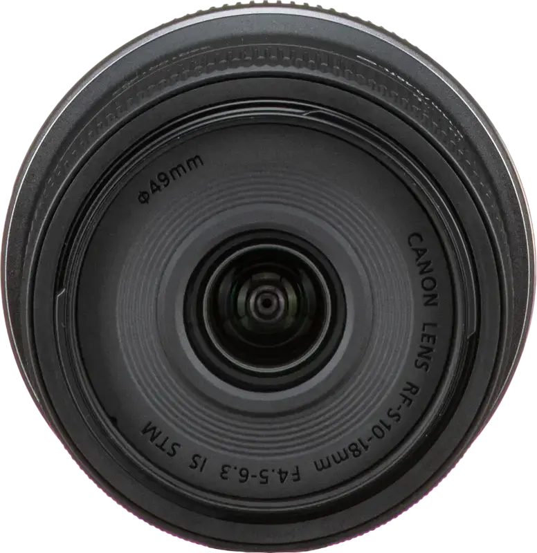 Obiectiv Zoom Ultra-Unghi Canon RF-S 10-18mm f/4.5-6.3 IS STM pentru Montura RF APS-C, Stabilizare Optica, Autofocus STM, Diametru Filtru 49mm