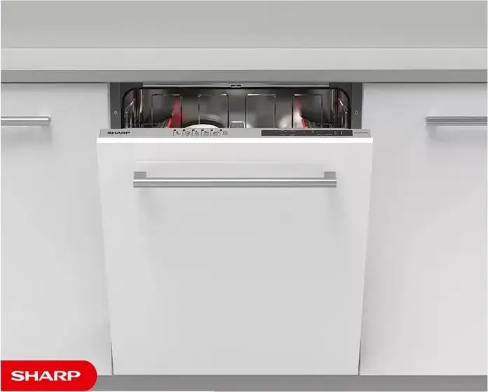 Посудомоечная машина Sharp QW-NI15I49D3X-EU Полновстраиваемая, 13 комплектов посуды, 6 программ, Hygiene 70C, Super Active Drying, класс D, 49 дБ