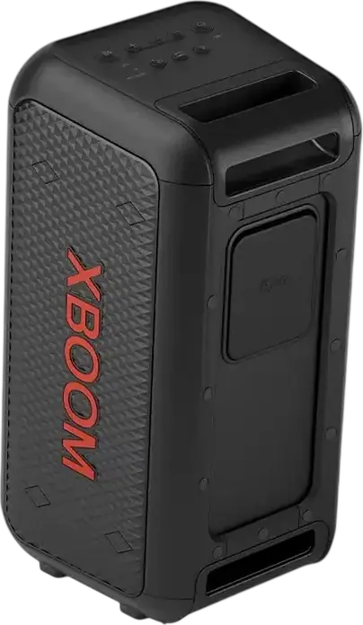 Box Parti Bluetooth Portabil LG XBOOM XL5T, 200W RMS, 2.1 CH, Woofer de 6.5 inch, Rezistenta la apa IPX4, Baterie 12h, Intrare Microfon si Chitara, Negru