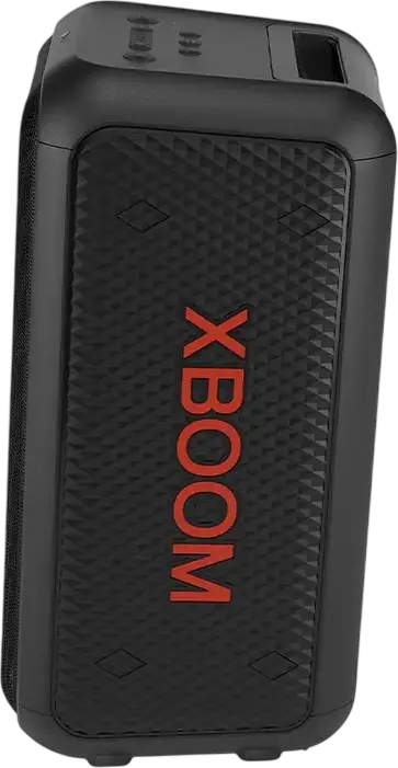 LG XBOOM XL5T Portable Bluetooth Party Speaker, 200W RMS, 2.1 CH, 6.5-inch Woofer, IPX4 Water Resistant, 12h Battery, Mic & Guitar Inputs, Black