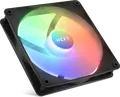 NZXT F140 RGB Core 140mm PWM Case Fan, Black, Fluid Dynamic Bearing, 500-1500 RPM, 90.79 CFM, Addressable RGB ARGB, NZXT CAM Compatible