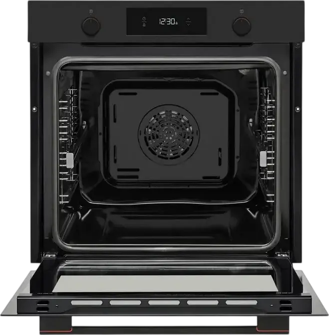 Sharp K-70P19BNH-EU Built-in Multifunction Electric Oven, 78L Cavity, 9 Functions, Class A, Matte Black, LED Timer, Soft-closing Door