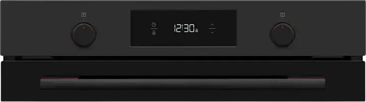 Sharp K-70P19BNH-EU Built-in Multifunction Electric Oven, 78L Cavity, 9 Functions, Class A, Matte Black, LED Timer, Soft-closing Door
