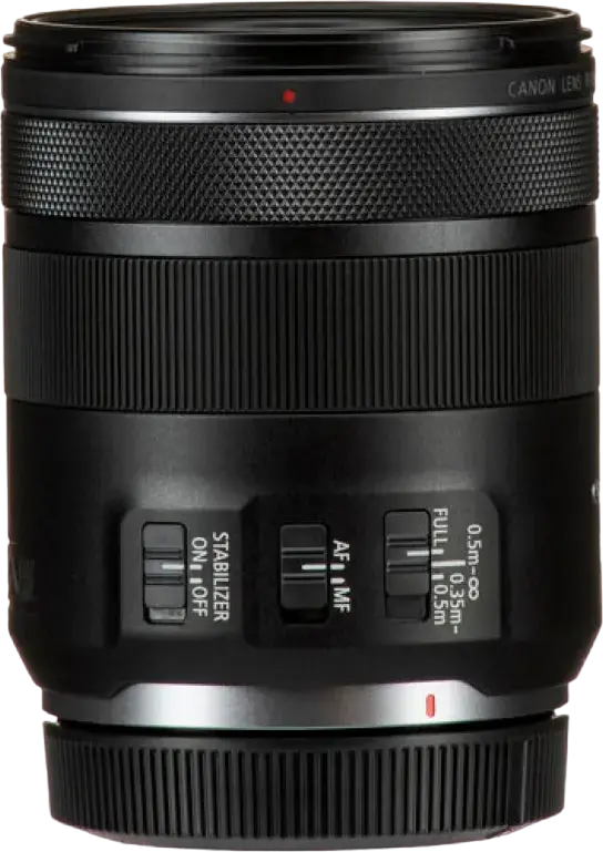 Объектив Canon RF 85mm f/2 Macro IS STM Prime для полнокадровых камер, оптическая стабилизация, увеличение 0.5x, фильтр 67мм, черный