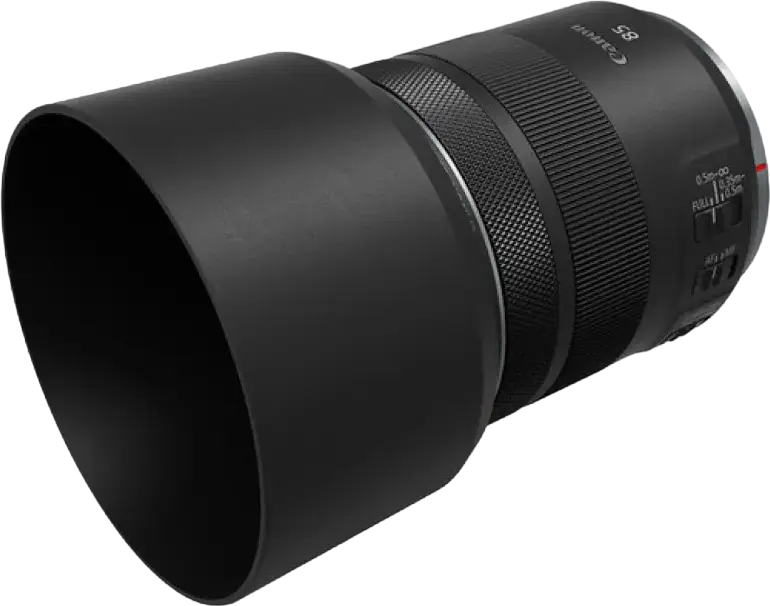 Объектив Canon RF 85mm f/2 Macro IS STM Prime для полнокадровых камер, оптическая стабилизация, увеличение 0.5x, фильтр 67мм, черный
