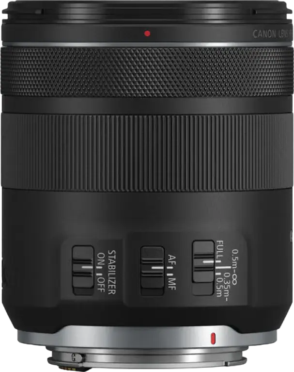 Объектив Canon RF 85mm f/2 Macro IS STM Prime для полнокадровых камер, оптическая стабилизация, увеличение 0.5x, фильтр 67мм, черный