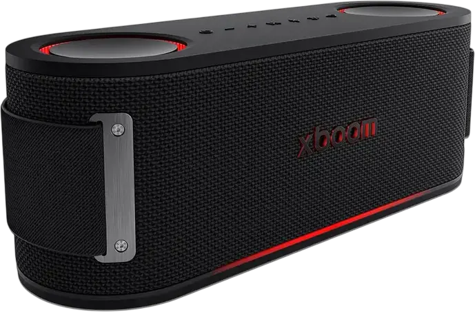 LG XBOOM Bounce Portable Bluetooth Speaker, 40W RMS, 2.1 CH Audio, IP67 Waterproof, 30h Battery, RGB Lighting, Black