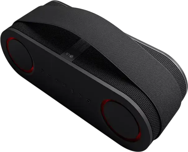 LG XBOOM Bounce Portable Bluetooth Speaker, 40W RMS, 2.1 CH Audio, IP67 Waterproof, 30h Battery, RGB Lighting, Black