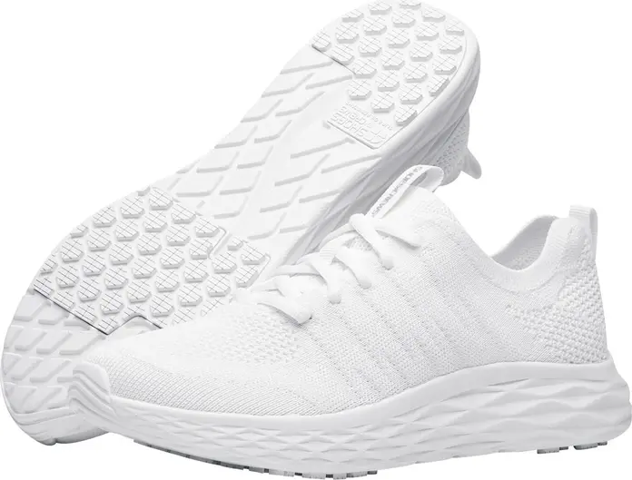Профессиональная нескользящая обувь Shoes For Crews Everlight для мужчин, дышащий водоотталкивающий полиэстер, пена Featherlight, белые, EU 41