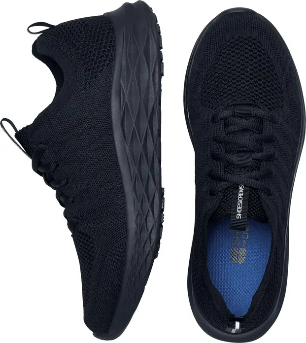 Shoes For Crews Everlight Women's Professional Slip-Resistant Shoes, Size 35, Breathable Water-Repellent Knitted Upper, Featherlight Foam, Metal-Free, Vegan