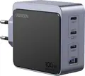 UGREEN Nexode S 100W GaN Charger X565, 4 Ports (3x USB-C, 1x USB-A), PD 3.0 QC 4.0+, Thermal Guard 2.0, EU Plug, Black