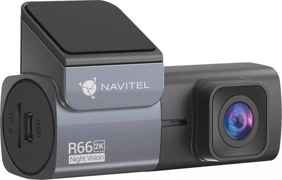 Видеорегистратор Navitel R66 2K, разрешение 2560x1440px, угол обзора 120°, корпус с поворотом на 360°, Wi-Fi, G-сенсор, ночная съемка, microSD до 128ГБ