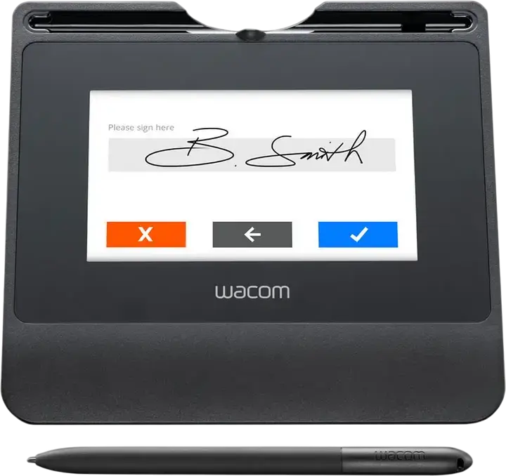 Wacom STU-540 Tabletă de Semnături LCD, Ecran 5 inci, Rezoluție 800x480, 2540 lpi, 1024 Niveluri Presiune, Stylus EMR fără baterie, Negru, Conectivitate USB