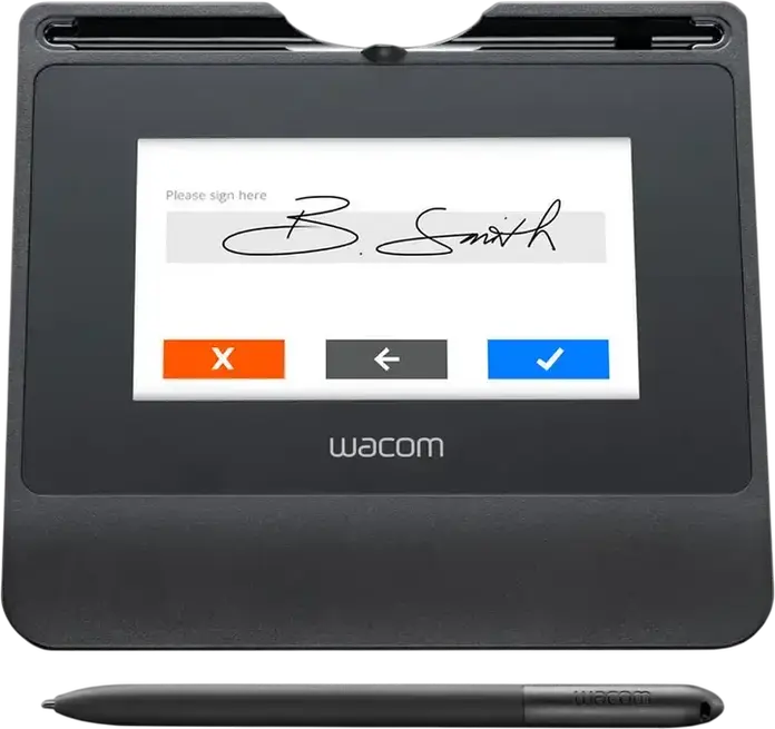 Wacom STU-540 Tabletă de Semnături LCD, Ecran 5 inci, Rezoluție 800x480, 2540 lpi, 1024 Niveluri Presiune, Stylus EMR fără baterie, Negru, Conectivitate USB