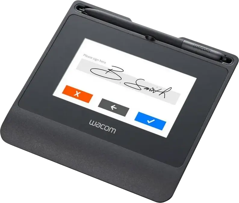Wacom STU-540 Tabletă de Semnături LCD, Ecran 5 inci, Rezoluție 800x480, 2540 lpi, 1024 Niveluri Presiune, Stylus EMR fără baterie, Negru, Conectivitate USB