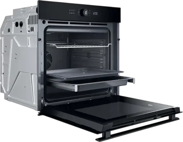 Встраиваемый электрический духовой шкаф Whirlpool WOI4S8CM1SBA, 73 л, класс A+, 6th Sense, Steam+, AirFry, каталитическая очистка, черный, набор с Doc-station