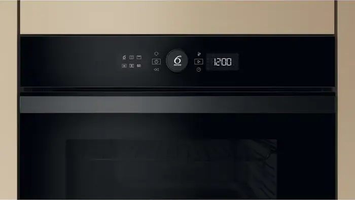 Встраиваемый электрический духовой шкаф Whirlpool WOI4S8CM1SBA, 73 л, класс A+, 6th Sense, Steam+, AirFry, каталитическая очистка, черный, набор с Doc-station