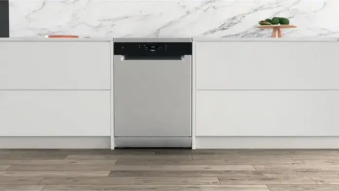 Whirlpool WH4FFA14BN6X Freestanding Dishwasher, 14 Place Settings, Energy Class A, 6th Sense Technology, NaturalDry, 8 Programs, Grey Inox, 60cm