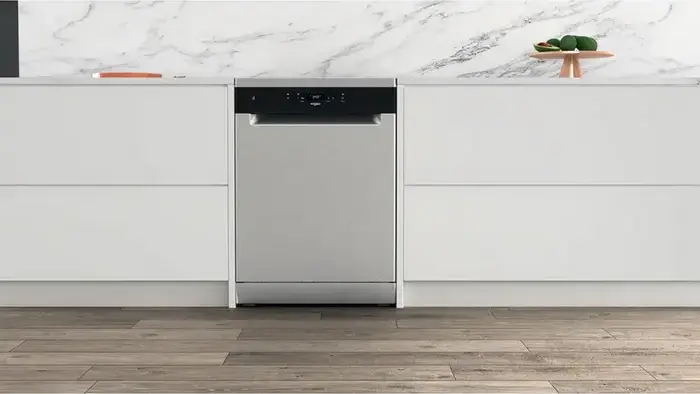 Whirlpool WH4FFA14BN6X Freestanding Dishwasher, 14 Place Settings, Energy Class A, 6th Sense Technology, NaturalDry, 8 Programs, Grey Inox, 60cm