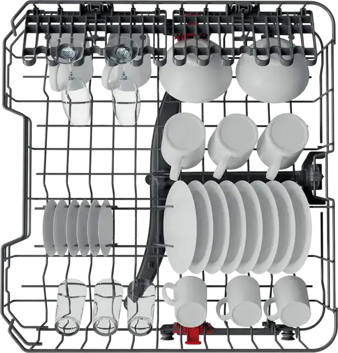 Whirlpool WH4FFA14BN6X Freestanding Dishwasher, 14 Place Settings, Energy Class A, 6th Sense Technology, NaturalDry, 8 Programs, Grey Inox, 60cm