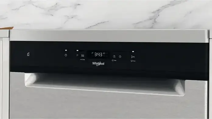 Whirlpool WH4FFA14BN6X Freestanding Dishwasher, 14 Place Settings, Energy Class A, 6th Sense Technology, NaturalDry, 8 Programs, Grey Inox, 60cm