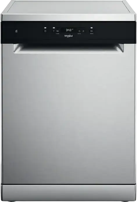Whirlpool WH4FFA14BN6X Freestanding Dishwasher, 14 Place Settings, Energy Class A, 6th Sense Technology, NaturalDry, 8 Programs, Grey Inox, 60cm